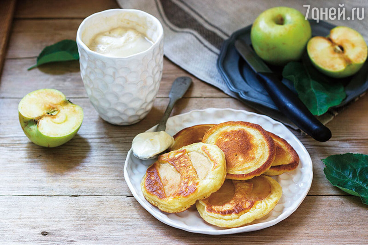 Яблочные оладьи - Кулинарный пошаговый рецепт с фото.