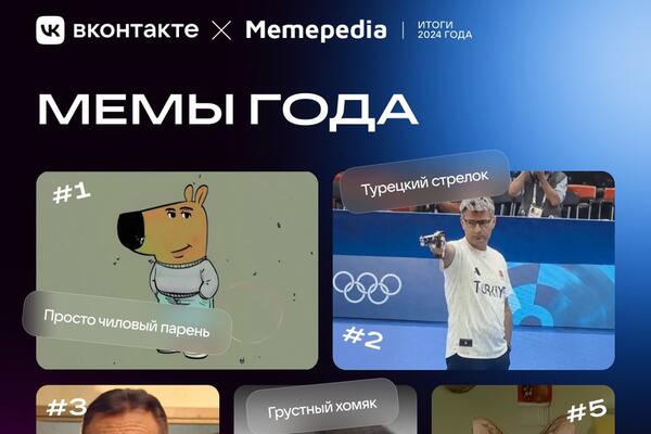 ВКонтакте подводит итоги мемов 2024 года