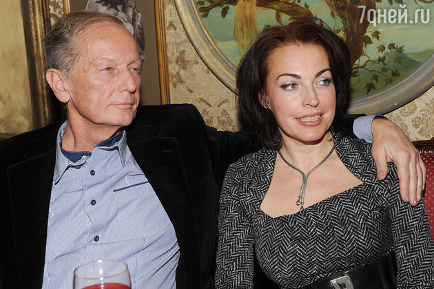 Михаил Задорнов со второй супругой Еленой Бомбиной вместе