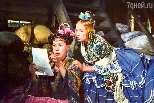 С Инной Макаровой в фильме «Женитьба Бальзаминова». 1964 г.