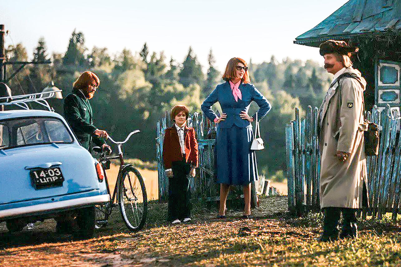 Лиза Моряк с Павлом Прилучным, Романом Панковым и Иваном Охлобыстиным