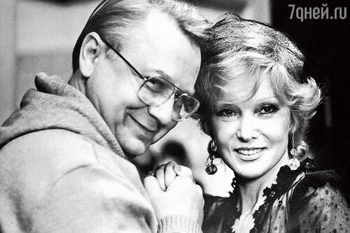 C Людмилой Гурченко на съемках фильма «Аплодисменты, аплодисменты...». 1984 г.