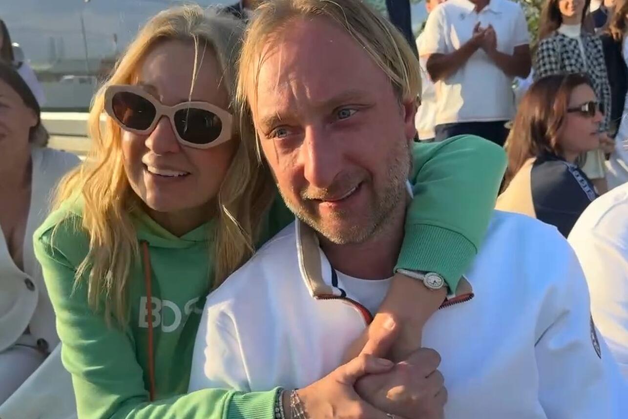 Яна Рудковская и Евгений Плющенко