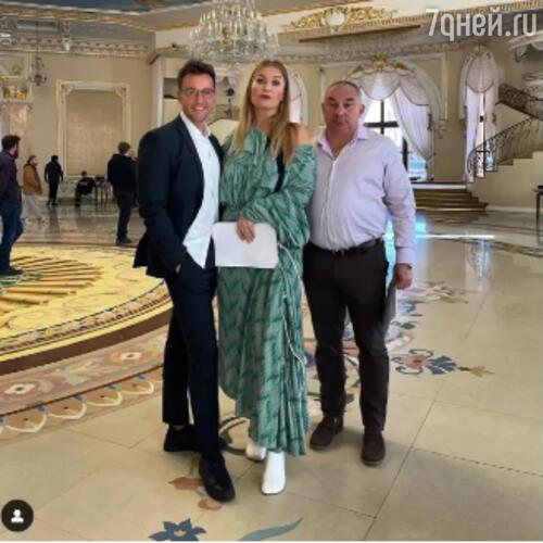Вячеслав Манучаров, Кристина Бабушкина и Николай Фоменко на премьере