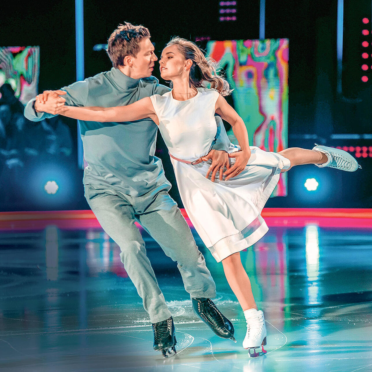 Дина Аверина с Дмитрием Соловьевым 