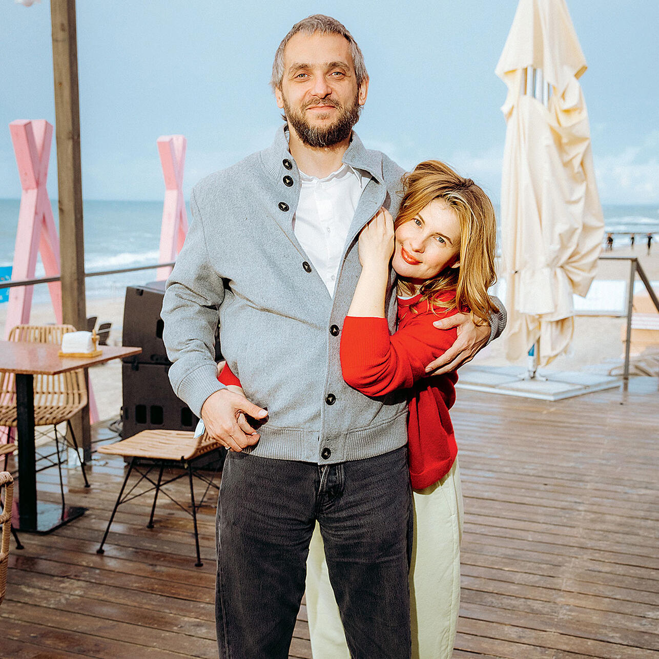 Анна Цуканова-Котт с мужем