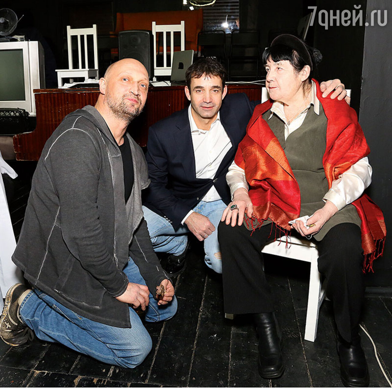 Гоша Куценко с Дмитрием Певцовым и его мамой Ноэми Семеновной