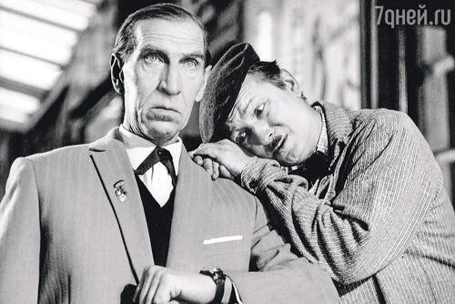 Сергей Филиппов и Георгий Вицин в фильме Леонида Быкова «Зайчик», 1964 год