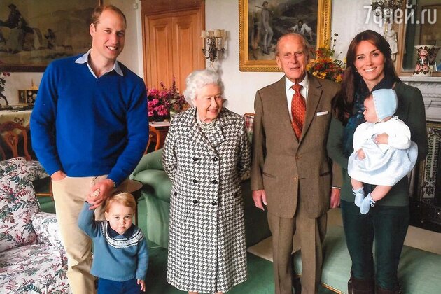 Принц Уильям с семьей
