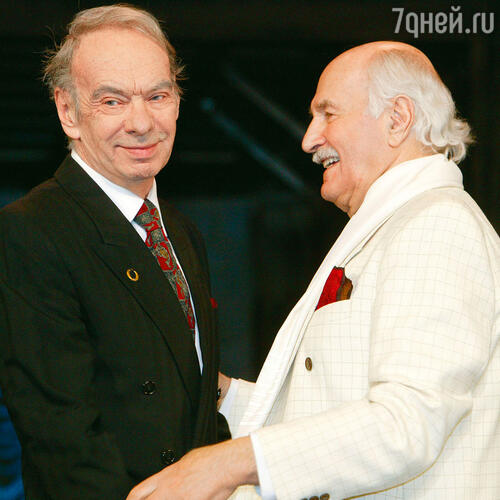 С Алексеем Баталовым на праздновании своего 90-летнего юбилея. 2005 г.
