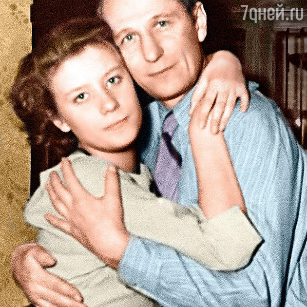 Елена Образцова с отцом