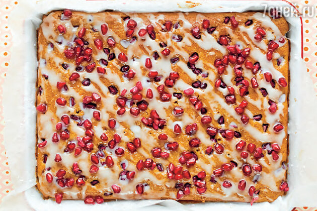 Кекс с йогуртом и гранатом: пошаговый рецепт изысканного лакомства. фото