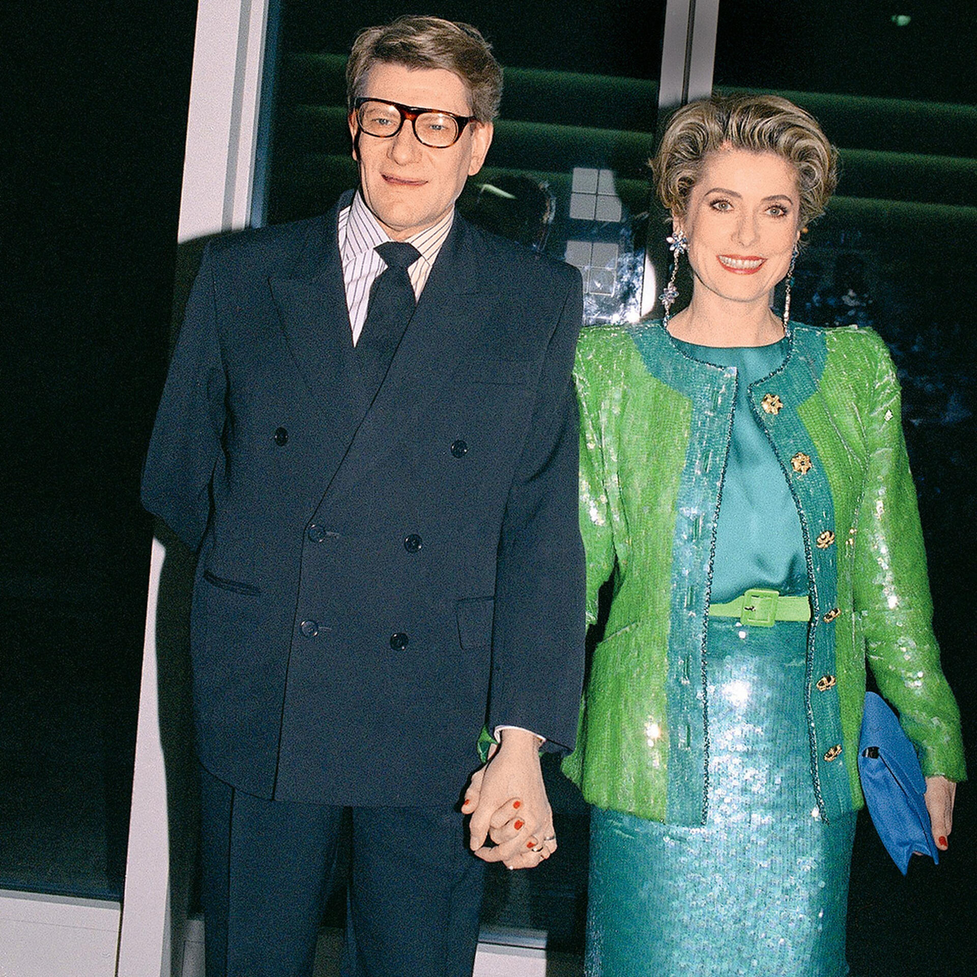 Ив Сен-Лоран и Катрин Денев