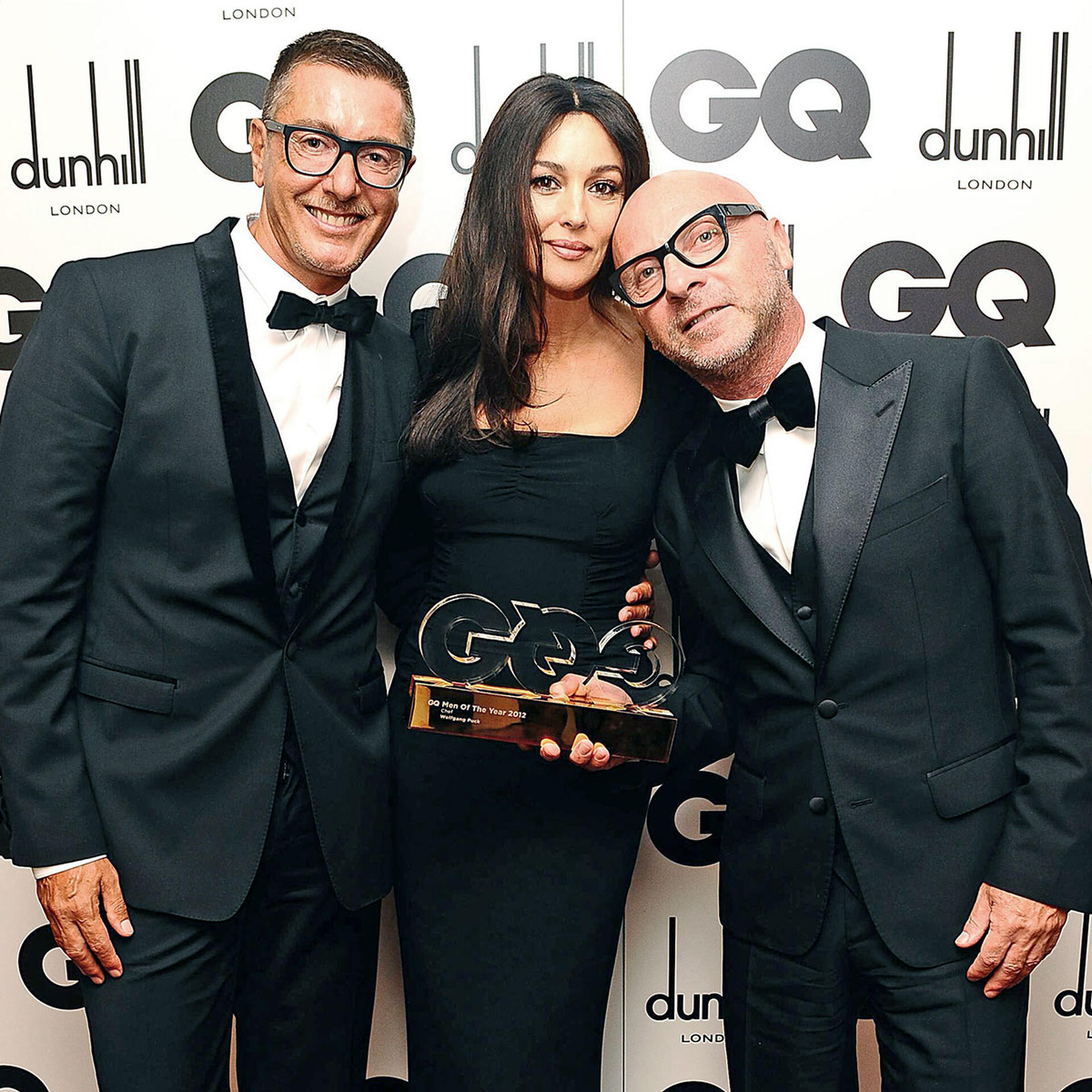 Моника Беллуччи со Стефано Габбаной и Доменико Дольче