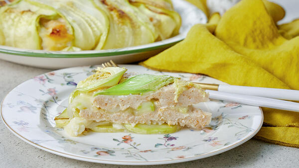 Александр Белькович: запеканка-пирог с кабачком и курицей