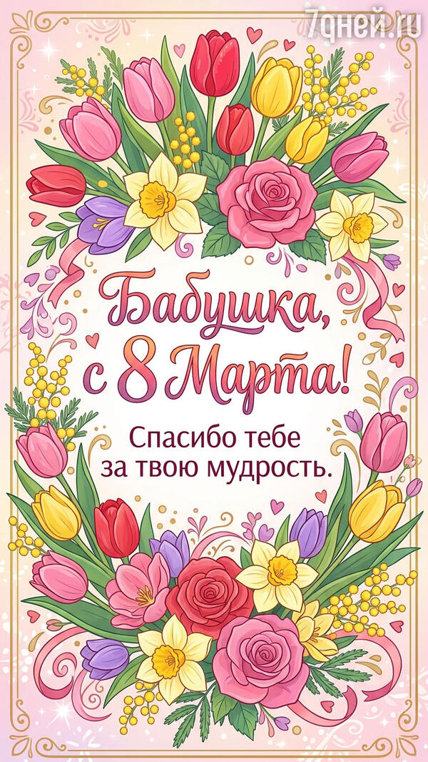 красивые открытки к 8 Марта для самых дорогих и любимых женщин