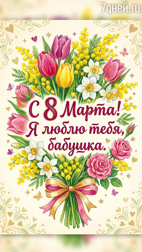 красивые открытки к 8 Марта для самых дорогих и любимых женщин