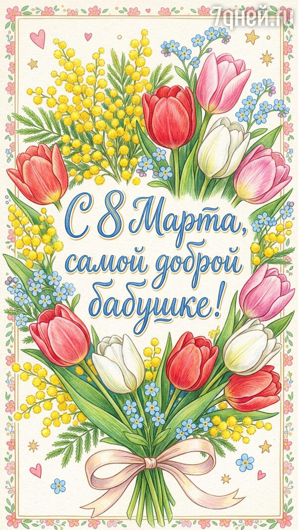 красивые открытки к 8 Марта для самых дорогих и любимых женщин