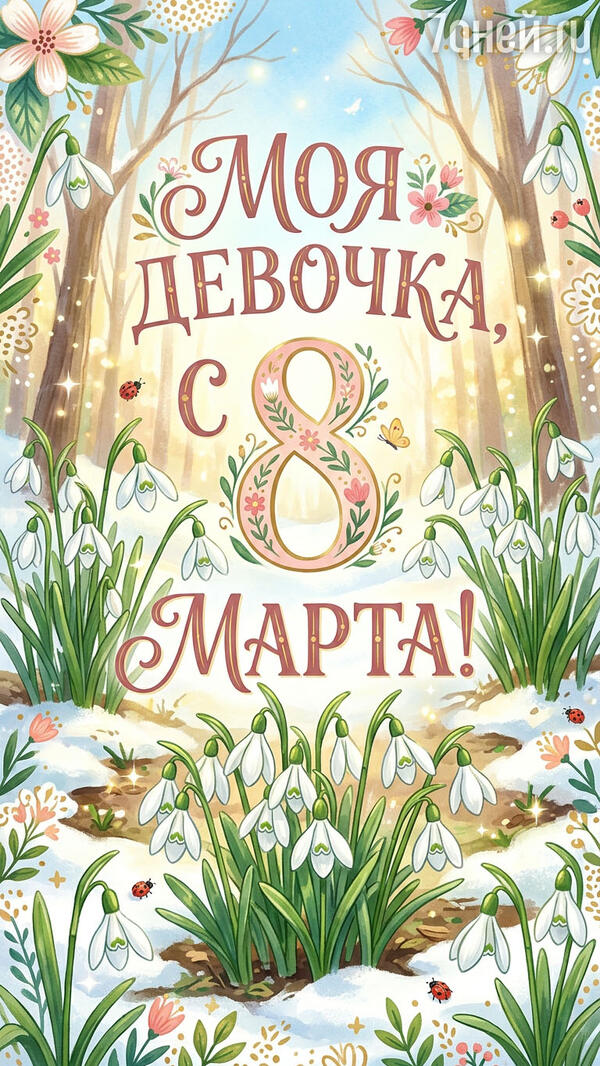 красивые открытки к 8 Марта для самых дорогих и любимых женщин
