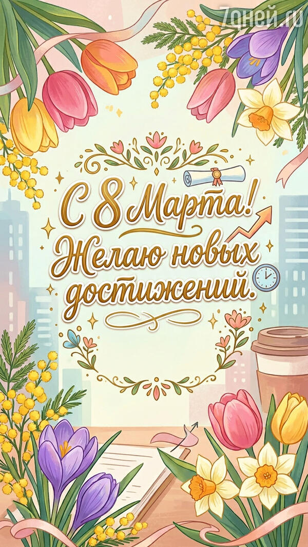 красивые открытки к 8 Марта для самых дорогих и любимых женщин