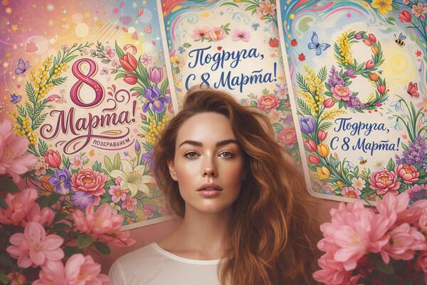 80+ красивых открыток к 8 Марта для самых дорогих и любимых женщин