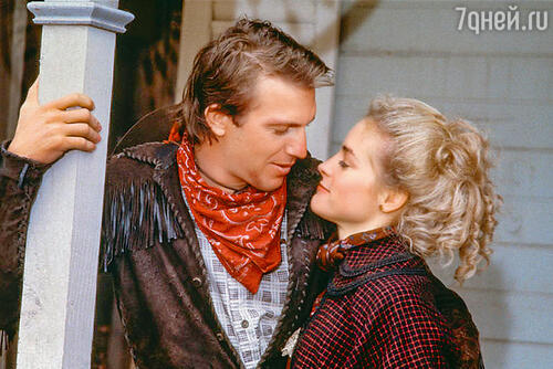 С Амандой Уайсс в фильме «Сильверадо». 1985 г.