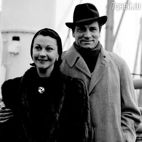 Чета Оливье прилетела в Нью-Йорк на гастроли. 1951 г.