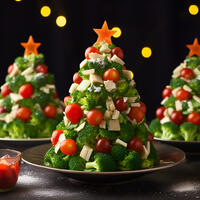 Новогоднее чудо на тарелке: «ёлочки» из курицы и сыра, которые покорят гостей