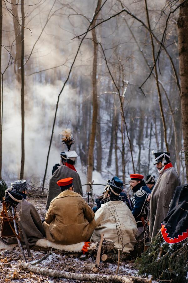 Кадр со съемок «Красный призрак. 1812», реж. Андрей Богатырев, фото 