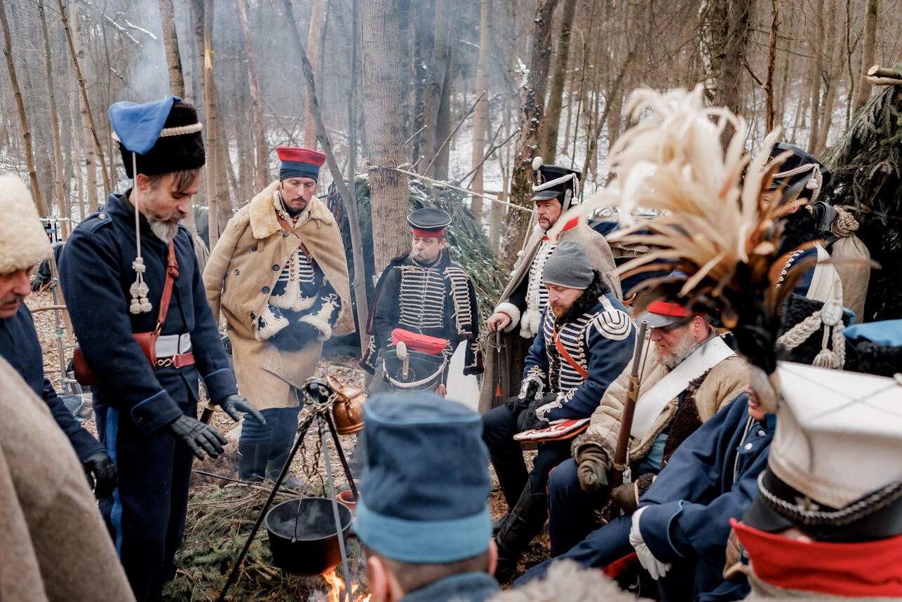 Кадр со съемок «Красный призрак. 1812», реж. Андрей Богатырев, фото 