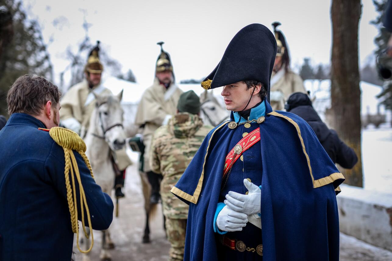 Кадр со съемок «Красный призрак. 1812», реж. Андрей Богатырев, фото 