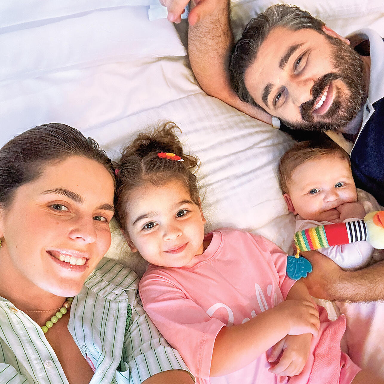 Лиза Моряк с семьей