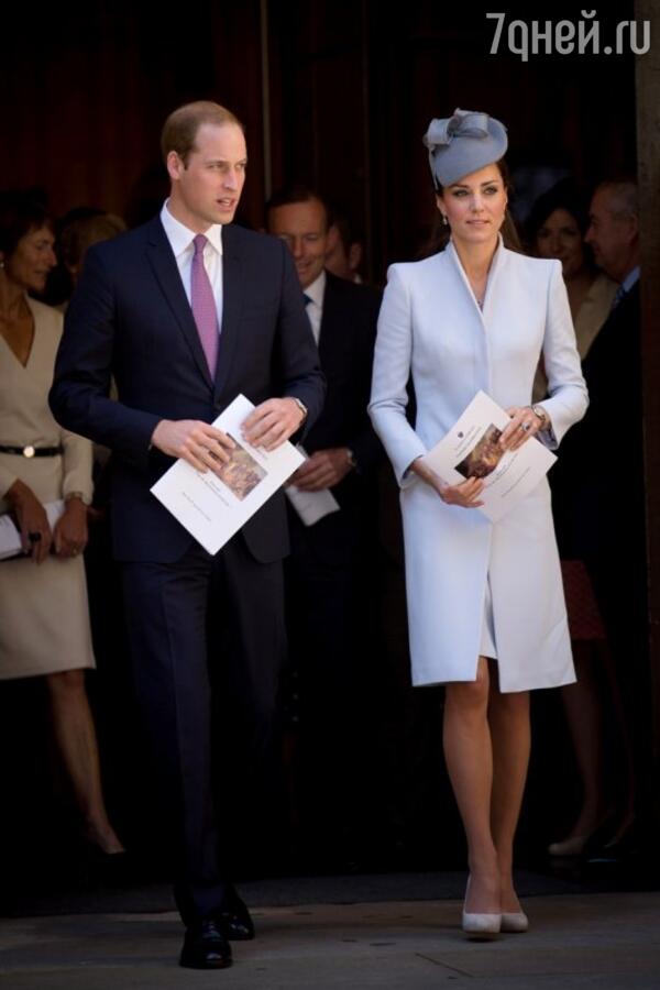 Принц Уильям и Кейт Миддлтон на пасхальной службе в Сиднее