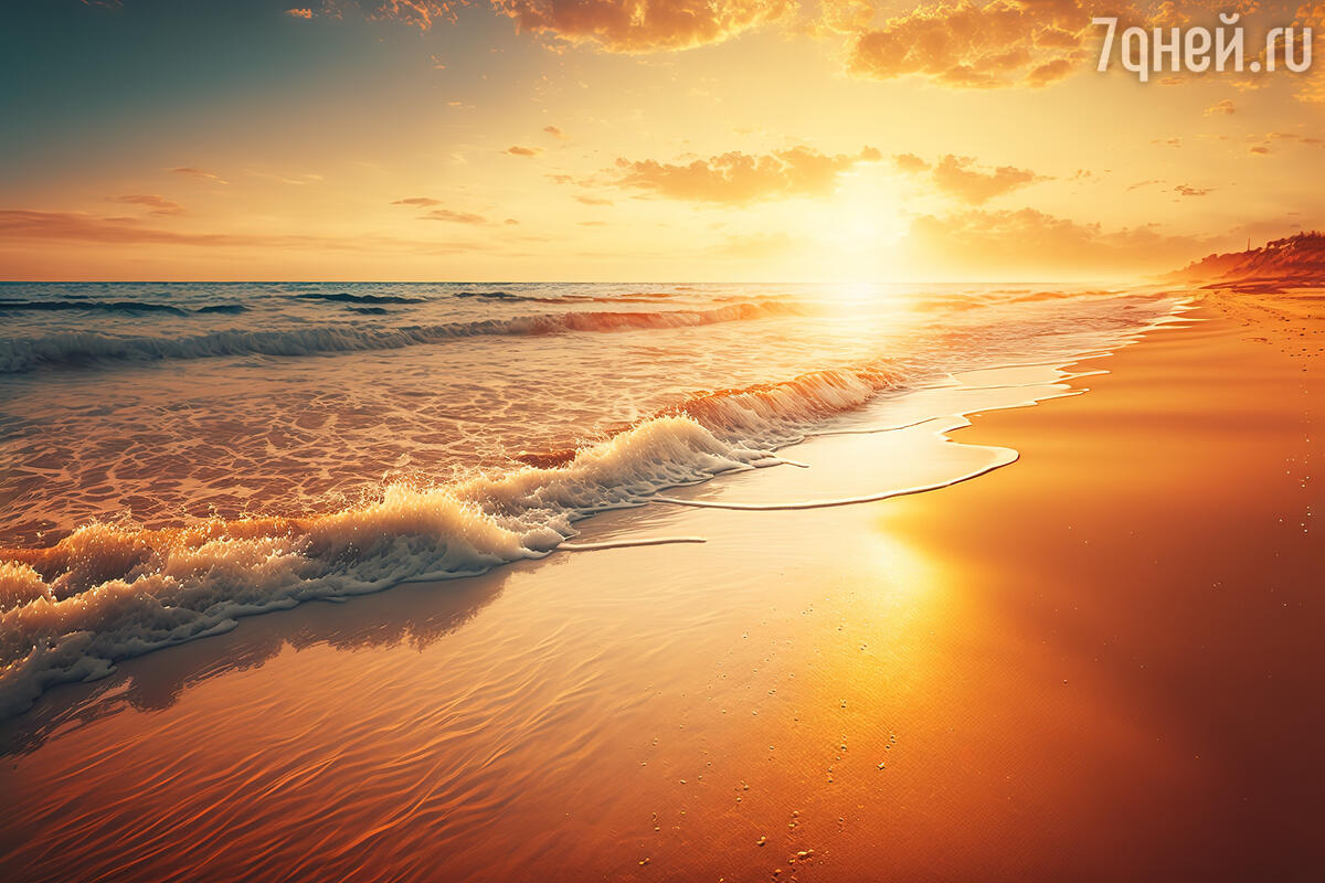 Море пляж закат (56 фото) »