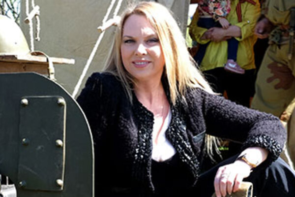 Варвара проехалась на танке времен Великой Отечественной войны