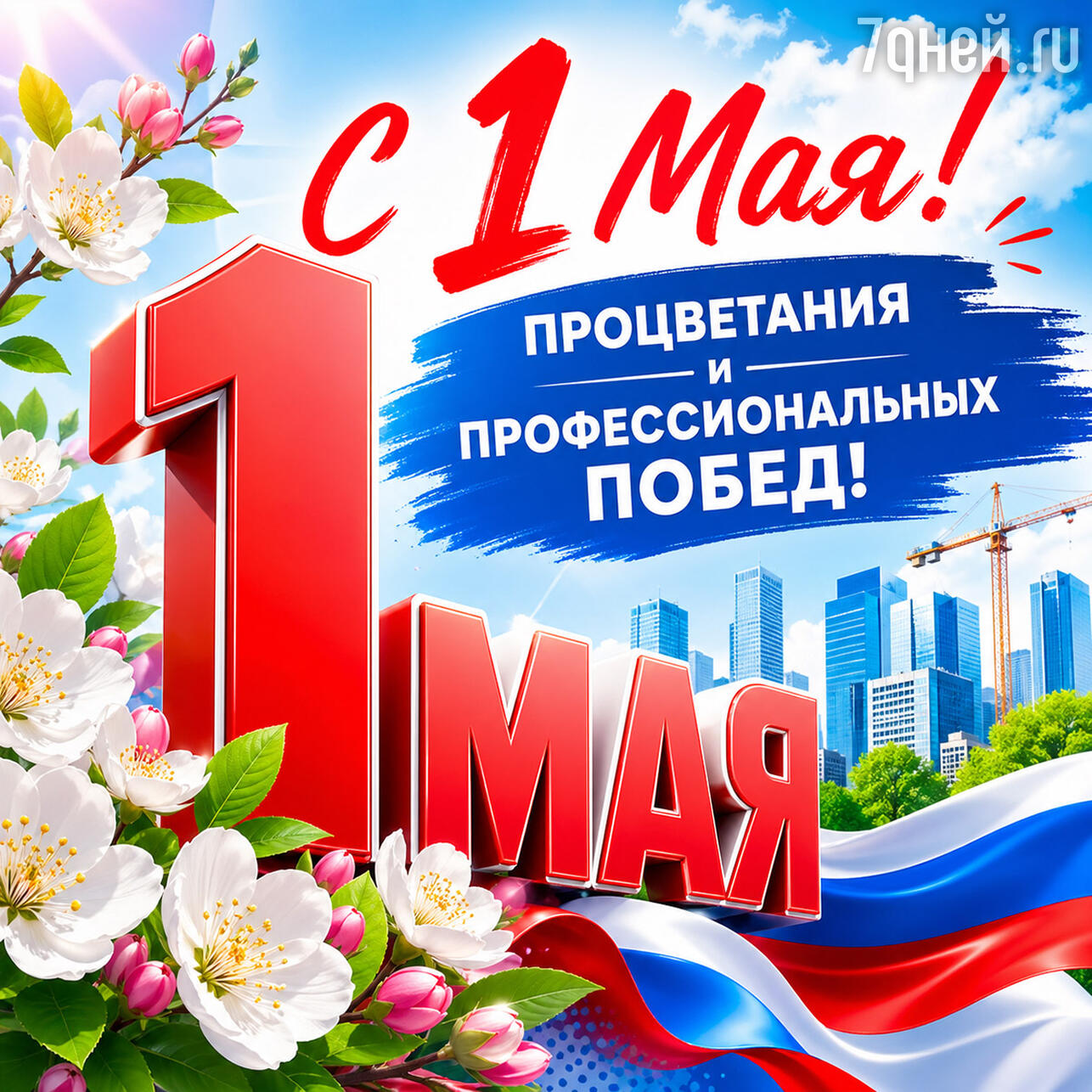 красивые открытки к 1 Мая: поздравления с Праздником Весны и Труда