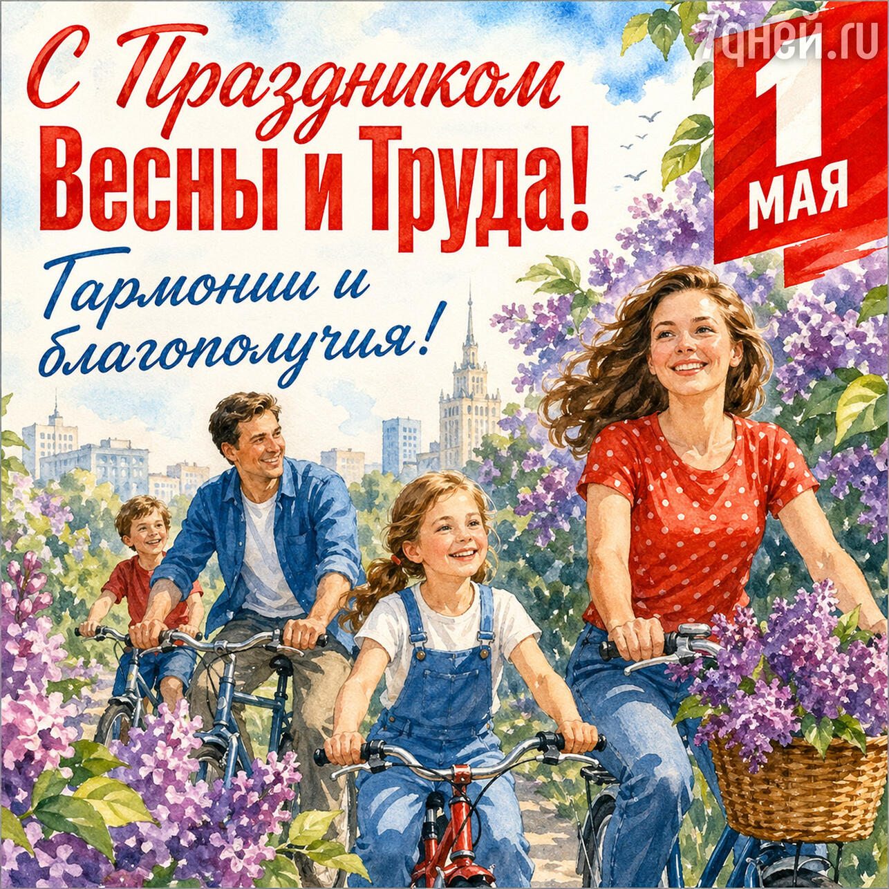 красивые открытки к 1 Мая: поздравления с Праздником Весны и Труда