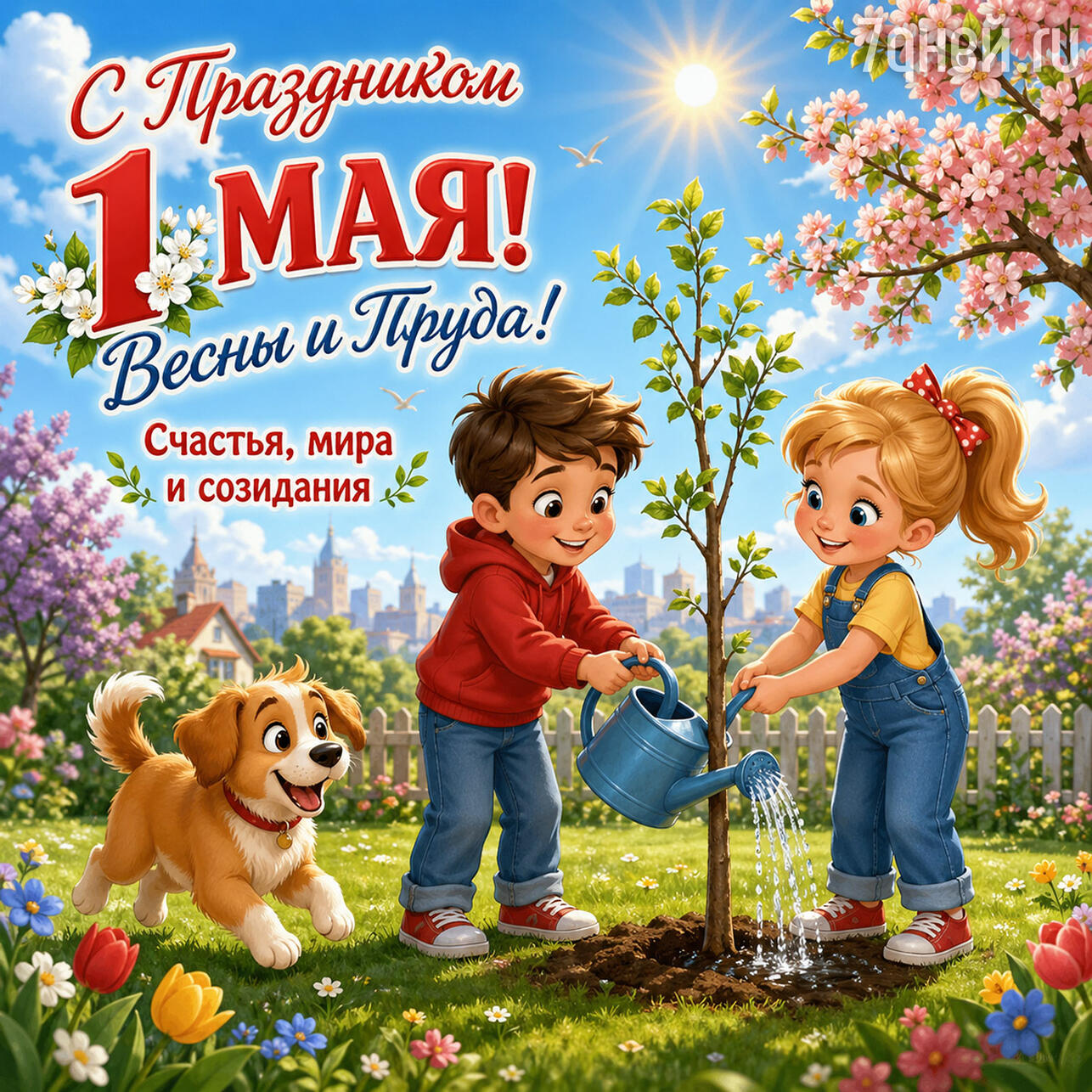 красивые открытки к 1 Мая: поздравления с Праздником Весны и Труда