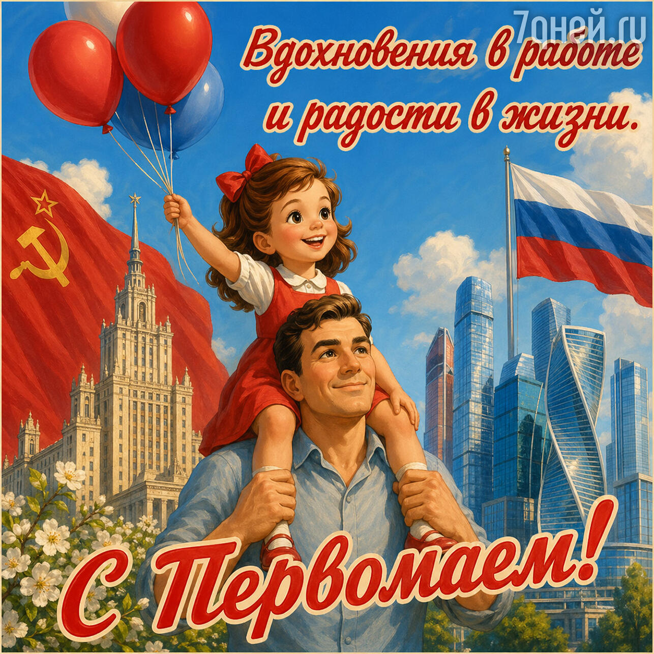 красивые открытки к 1 Мая: поздравления с Праздником Весны и Труда