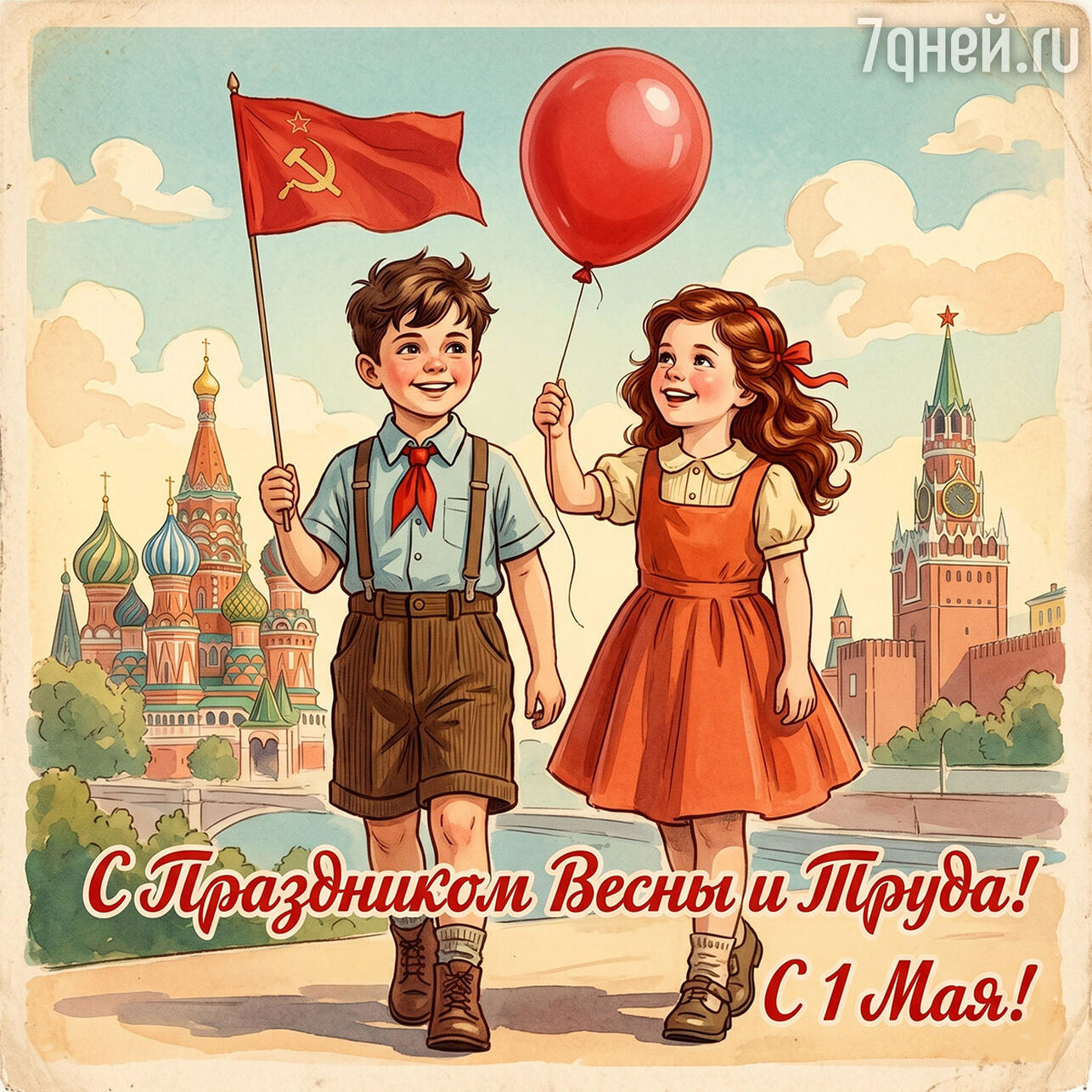 красивые открытки к 1 Мая: поздравления с Праздником Весны и Труда