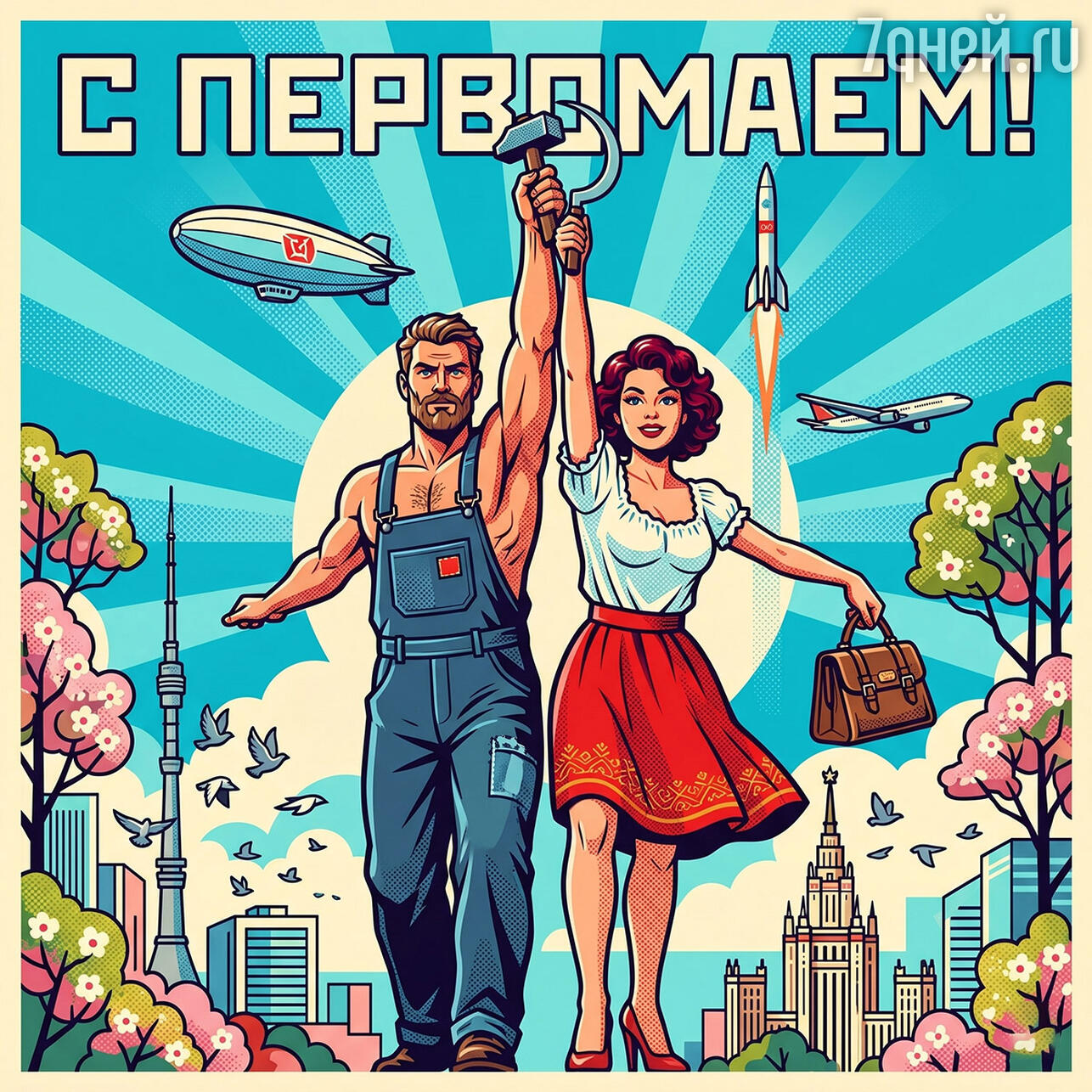 красивые открытки к 1 Мая: поздравления с Праздником Весны и Труда