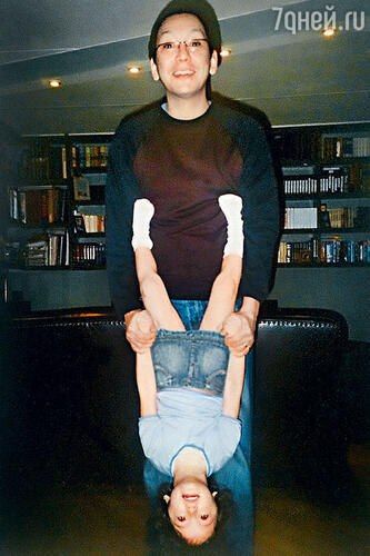 Егор Кончаловский с дочкой Машей. 2003 г.