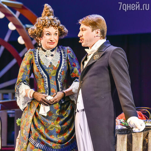 С Алексеем Ягудиным в спектакле «Горько!». 2020 г.