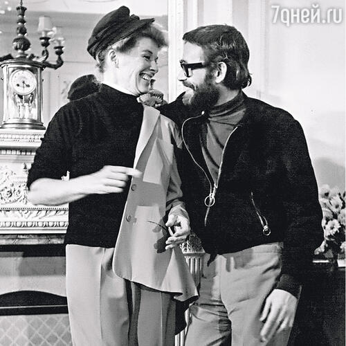 С Кэтрин Хепберн. 1967 г.