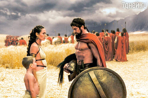 С Джерардом Батлером в фильме «300 спартанцев». 2006 г.