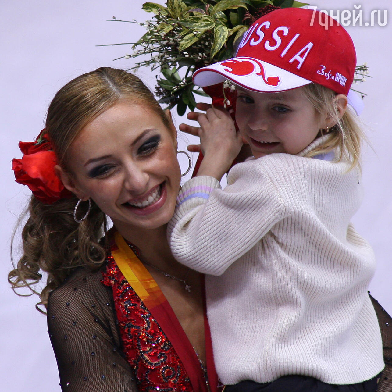 Татьяна Навка с дочкой Сашей