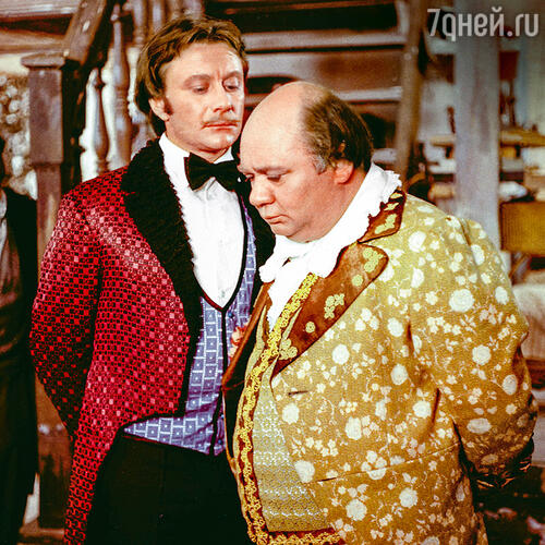 Евгений Леонов с Андреем Мироновым в фильме «Обыкновенное чудо». 1978 г.