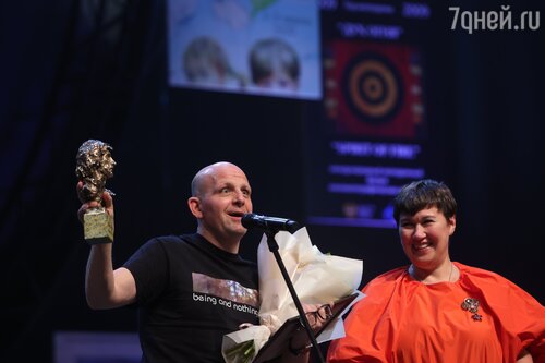 Режиссер фильма «Сказка для старых» Федор Лавров и генеральный директор «Москино», продюсер Наталья Мокрицкая