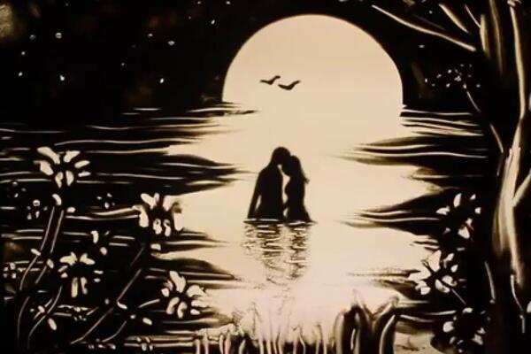 Рисунки из песка