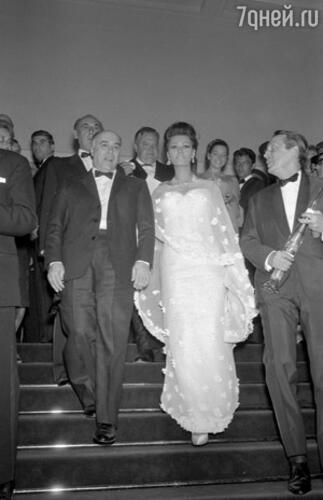 Карло Понти и Софи Лорен, 1966 г.